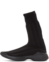 Женские черные высокие кеды от Acne Studios