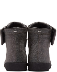 Мужские черные высокие кеды от Maison Margiela