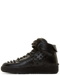 Мужские черные высокие кеды от Valentino