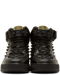 Мужские черные высокие кеды от Valentino