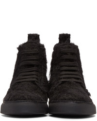 Женские черные высокие кеды от Ann Demeulemeester