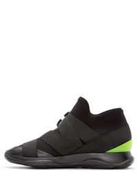 Мужские черные высокие кеды от Christopher Kane