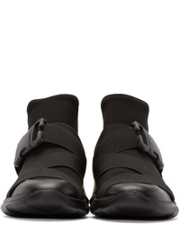 Мужские черные высокие кеды от Christopher Kane