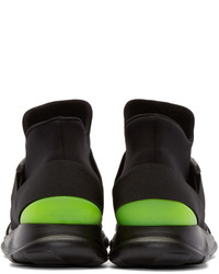 Мужские черные высокие кеды от Christopher Kane