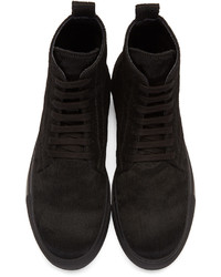 Женские черные высокие кеды от Ann Demeulemeester