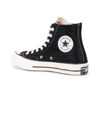 Мужские черные высокие кеды от Converse