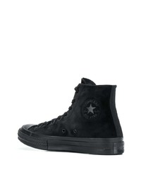 Мужские черные высокие кеды от Converse