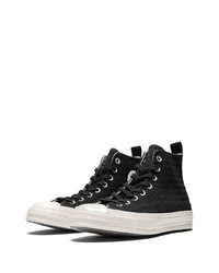 Мужские черные высокие кеды от Converse