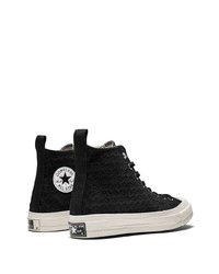 Мужские черные высокие кеды от Converse