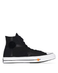 Мужские черные высокие кеды от Converse