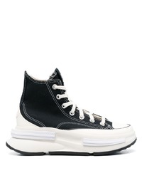 Мужские черные высокие кеды от Converse