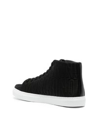 Мужские черные высокие кеды от Moschino