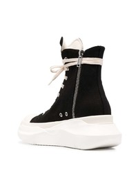 Мужские черные высокие кеды от Rick Owens DRKSHDW