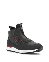 Мужские черные высокие кеды от Bally