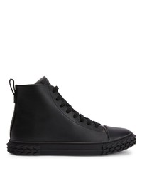 Мужские черные высокие кеды от Giuseppe Zanotti