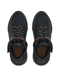 Мужские черные высокие кеды от Ferragamo