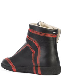 Женские черные высокие кеды от Maison Margiela