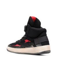 Мужские черные высокие кеды от Premiata