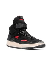 Мужские черные высокие кеды от Premiata