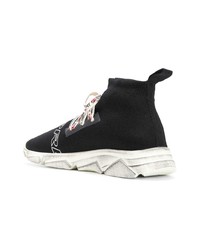 Мужские черные высокие кеды от Represent