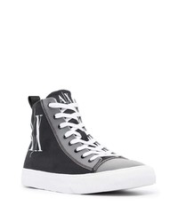 Мужские черные высокие кеды от Armani Exchange