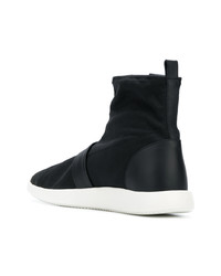 Мужские черные высокие кеды от Giuseppe Zanotti Design