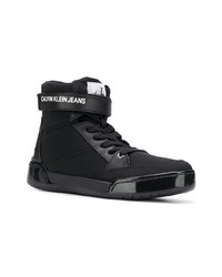 Женские черные высокие кеды от Calvin Klein Jeans