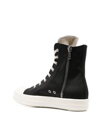 Мужские черные высокие кеды от Rick Owens DRKSHDW