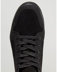 Мужские черные высокие кеды от Asos