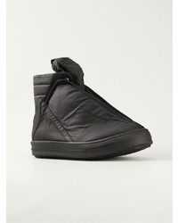 Мужские черные высокие кеды от Rick Owens DRKSHDW