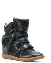 Женские черные высокие кеды от Etoile Isabel Marant