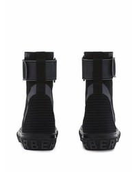 Мужские черные высокие кеды от Burberry