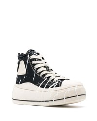 Мужские черные высокие кеды от R13