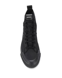 Мужские черные высокие кеды от Diesel