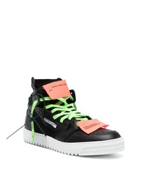 Мужские черные высокие кеды от Off-White