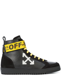 Мужские черные высокие кеды от Off-White