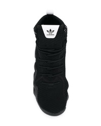 Мужские черные высокие кеды от adidas