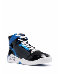 Мужские черные высокие кеды от Ea7 Emporio Armani
