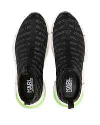 Мужские черные высокие кеды от Karl Lagerfeld