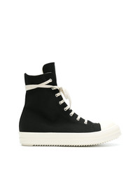 Мужские черные высокие кеды от Rick Owens DRKSHDW