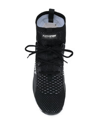Мужские черные высокие кеды от Plein Sport