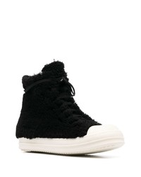 Мужские черные высокие кеды от Rick Owens