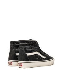 Мужские черные высокие кеды от Vans