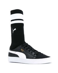 Женские черные высокие кеды от Puma