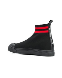 Мужские черные высокие кеды от Neil Barrett