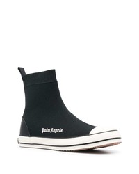 Мужские черные высокие кеды от Palm Angels