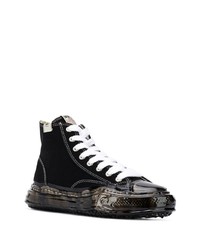 Мужские черные высокие кеды от Maison Mihara Yasuhiro