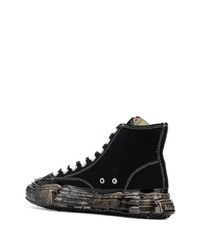 Мужские черные высокие кеды от Maison Mihara Yasuhiro