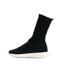 Женские черные высокие кеды от Rick Owens DRKSHDW