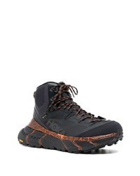 Мужские черные высокие кеды от Hoka One One